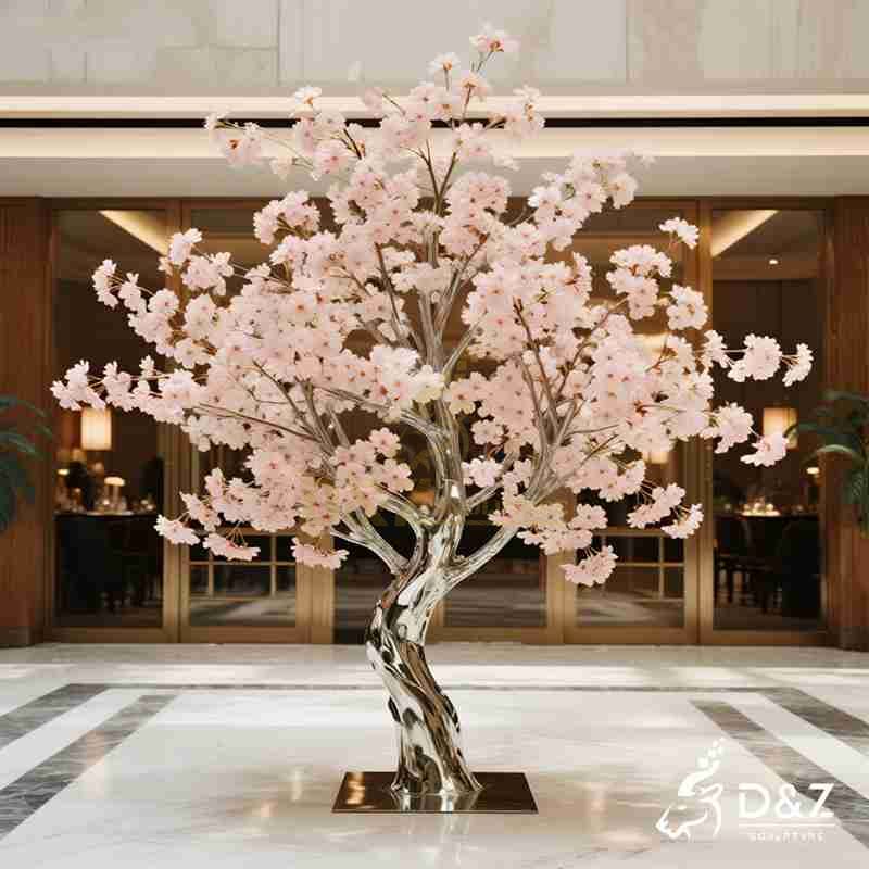 metal cherry blossom tree