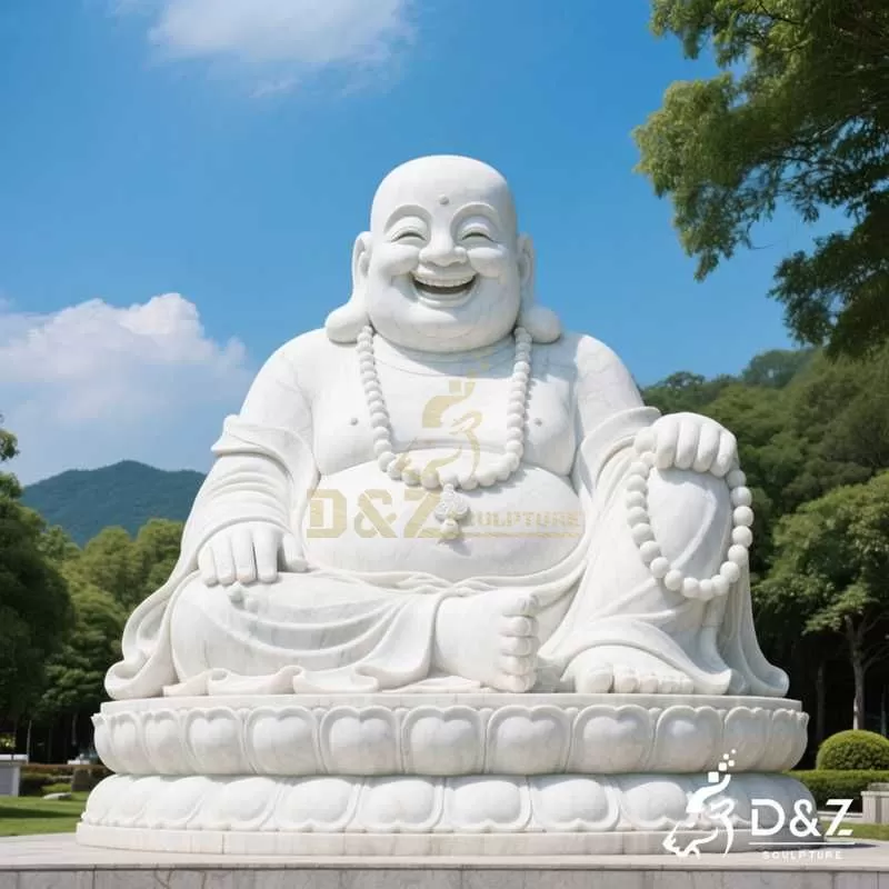 Marble Maitreya Buddha Statue | Laughing Buddha DZJ-95