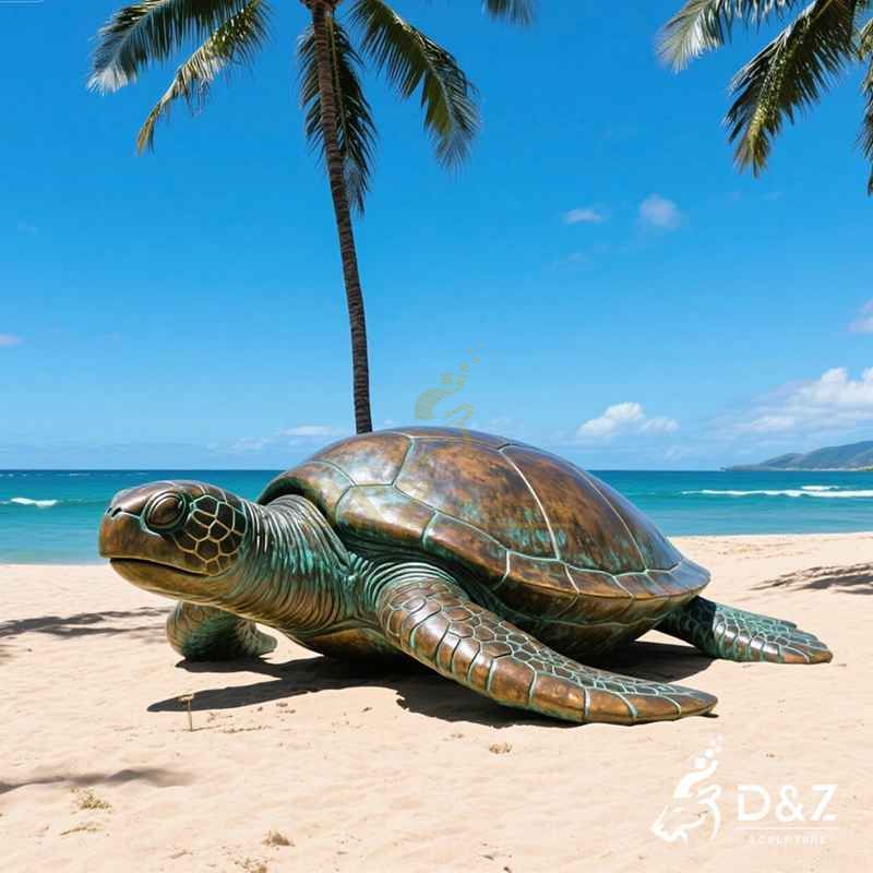 outdoor sea turtle statue
