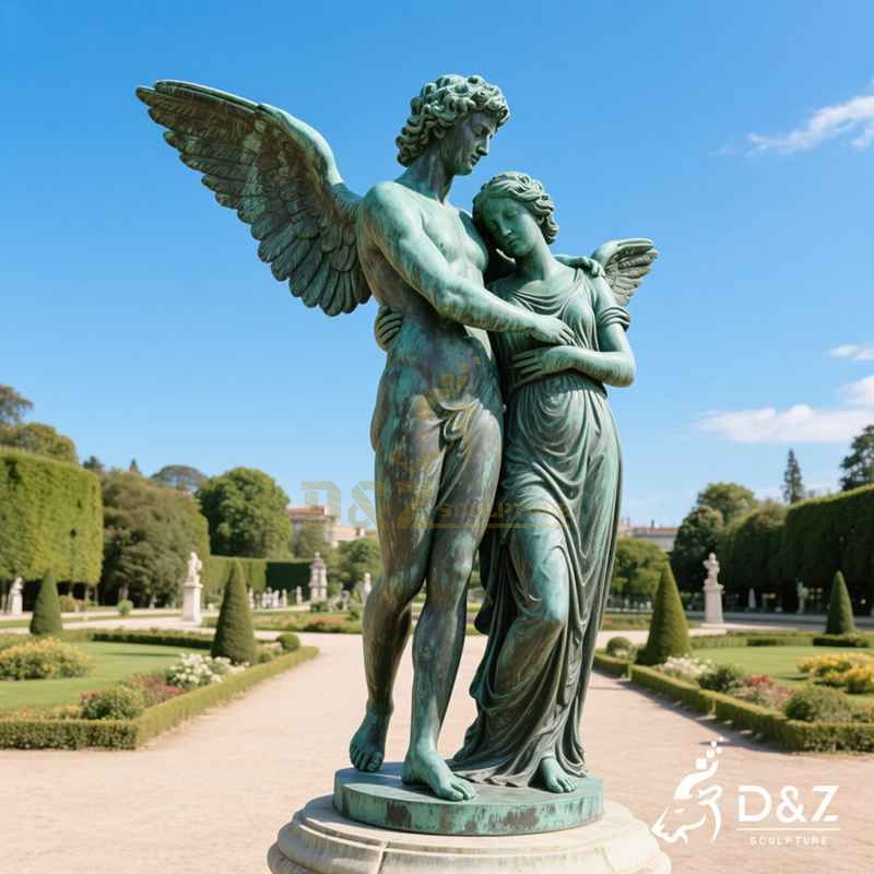 Large Cupid and Psyche Bronze Statue for Sale DZJ-104