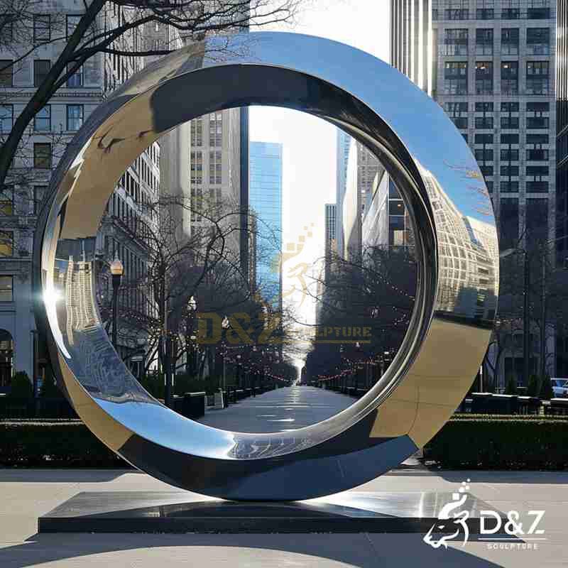 metal circle sculpture