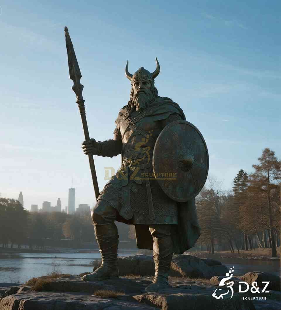 large viking statue