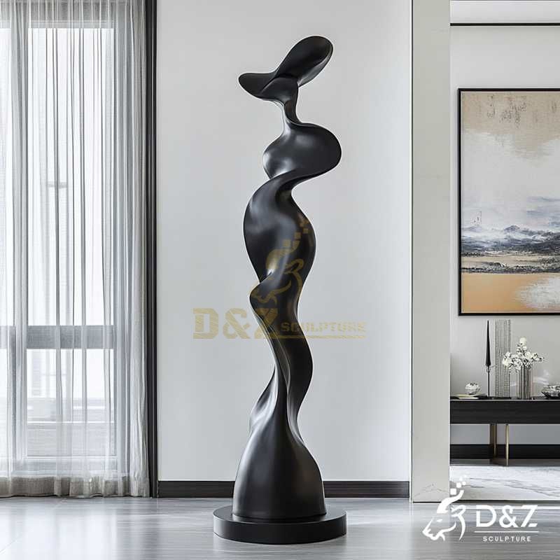 Black Bronze Abstract Woman Sculpture - Home Decor DZJ-108