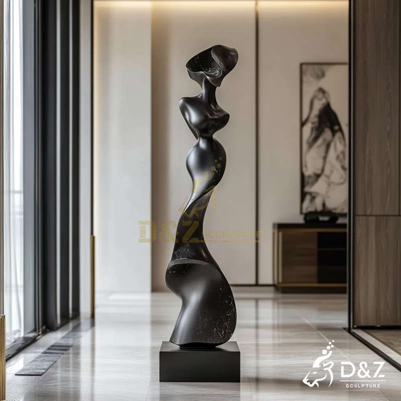 black abstract sculpture