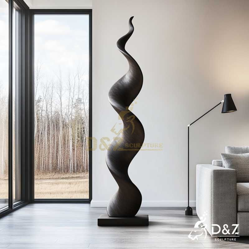 Bronze Tall Abstract Sculpture | Modern Home Decor DZJ-109