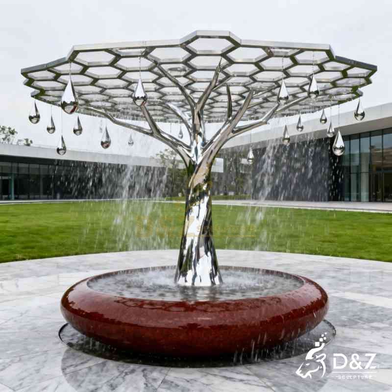 tree water fountain