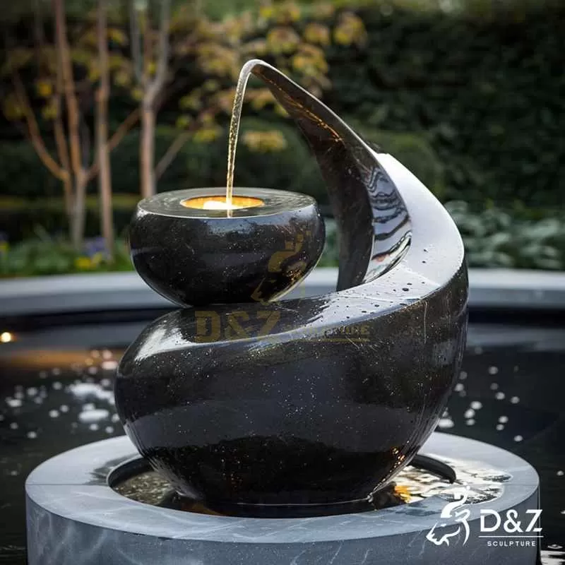 Large Outdoor Metal Bowl Fountain Modern Design DZJ-125