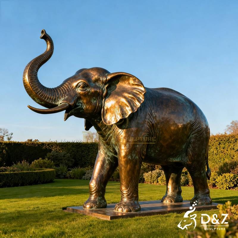 large bronze elephant statue