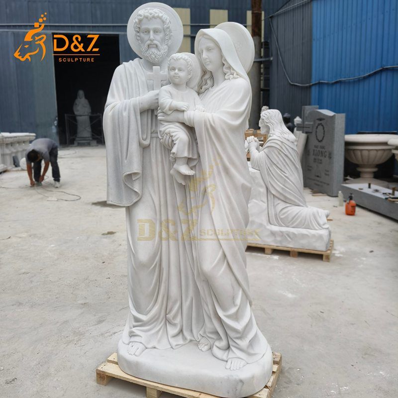 outdoor holy family statue