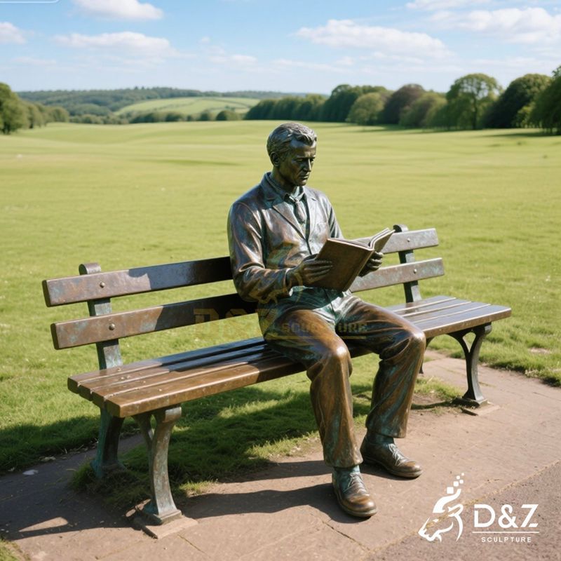 bronze man statue