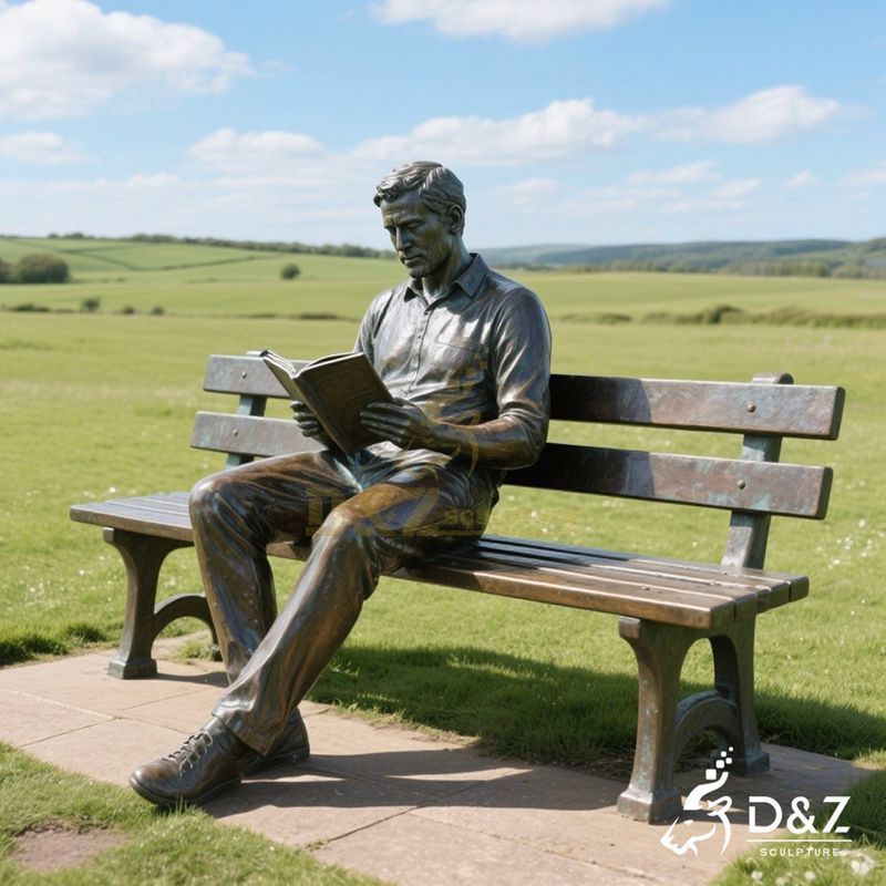 man sitting statue