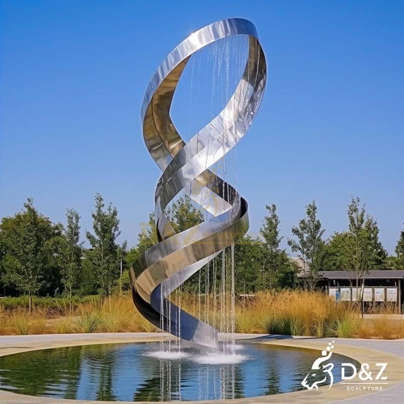spiral water fountain