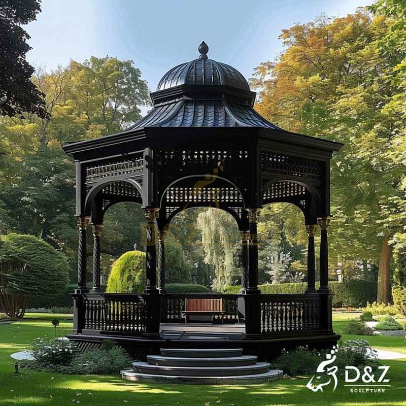 gazebo with railing