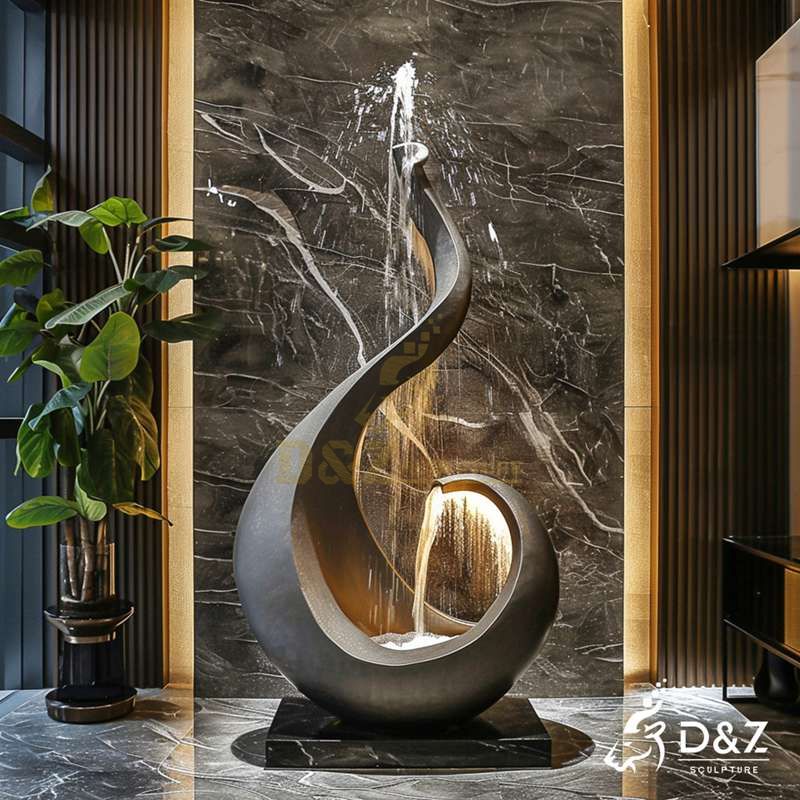 modern waterfall fountain