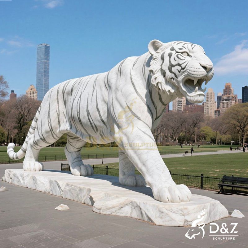 outdoor tiger statue