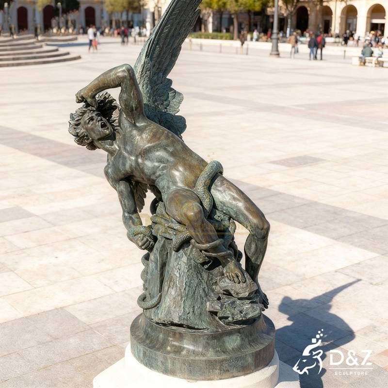 Large Bronze Fallen Angel Lucifer Statue for Sale DZJ-150