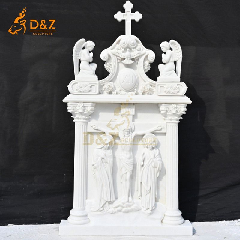 Outdoor Marble 14 Stations of the Cross Sculpture DZJ-160