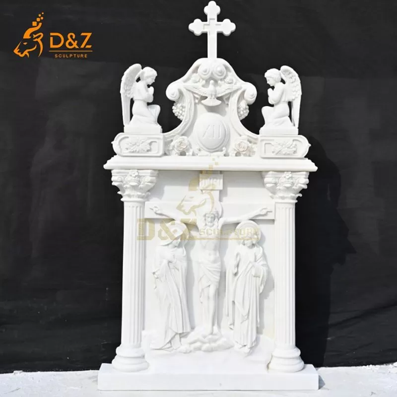 Outdoor Marble 14 Stations of the Cross Sculpture DZJ-160