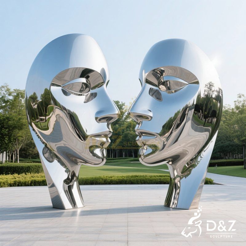 abstract face sculpture