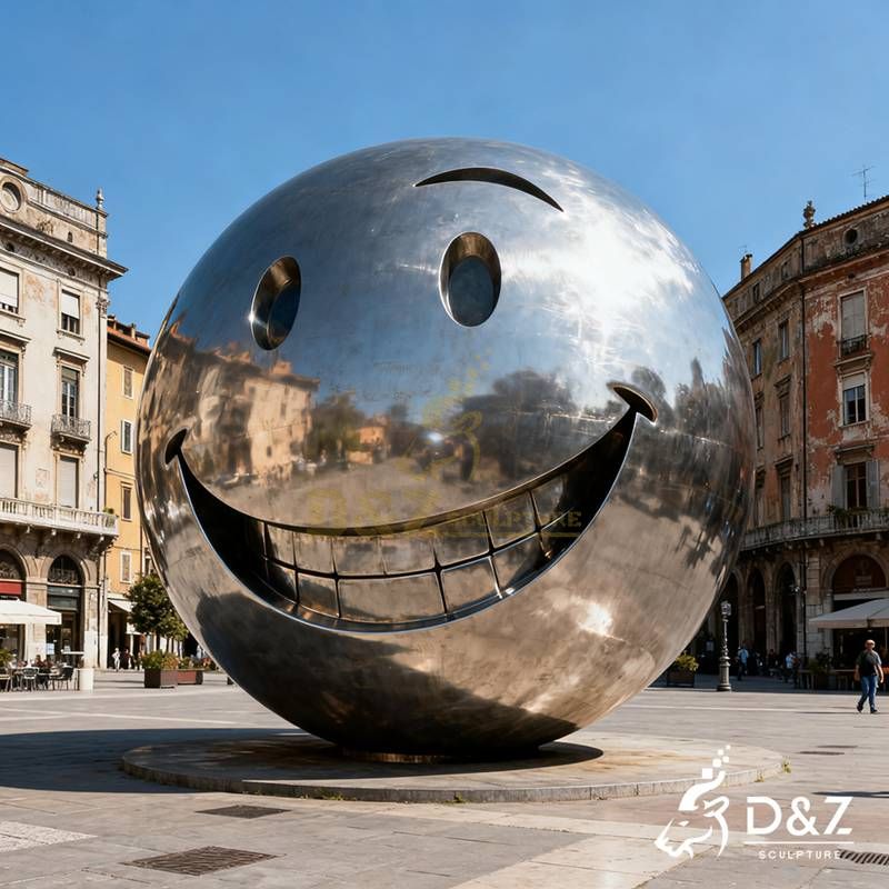 metal face sculpture