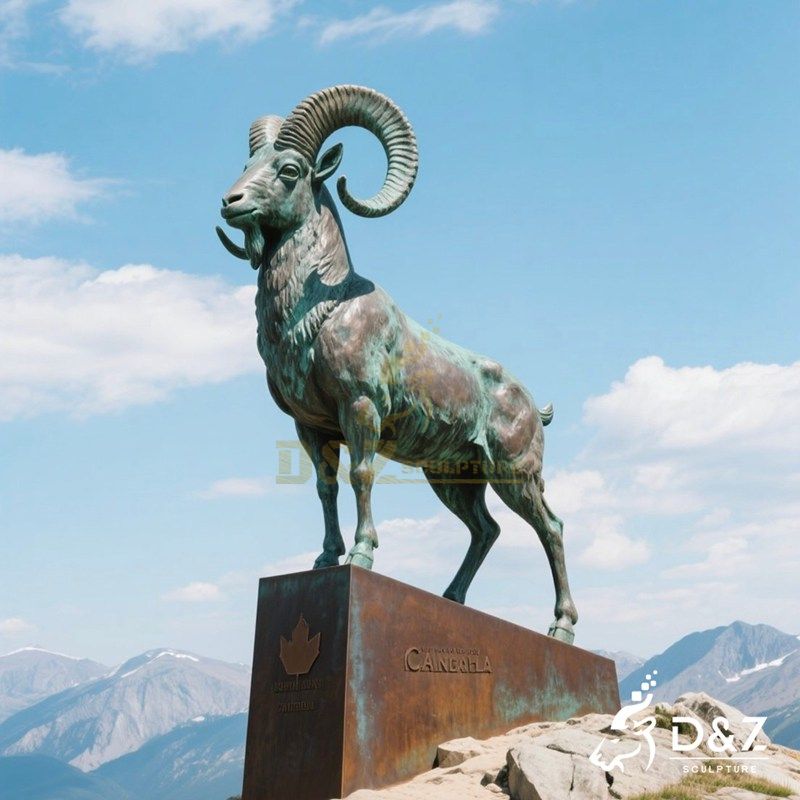 bronze ram statue