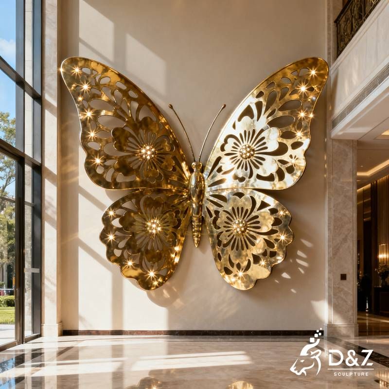 butterfly sculpture wall art
