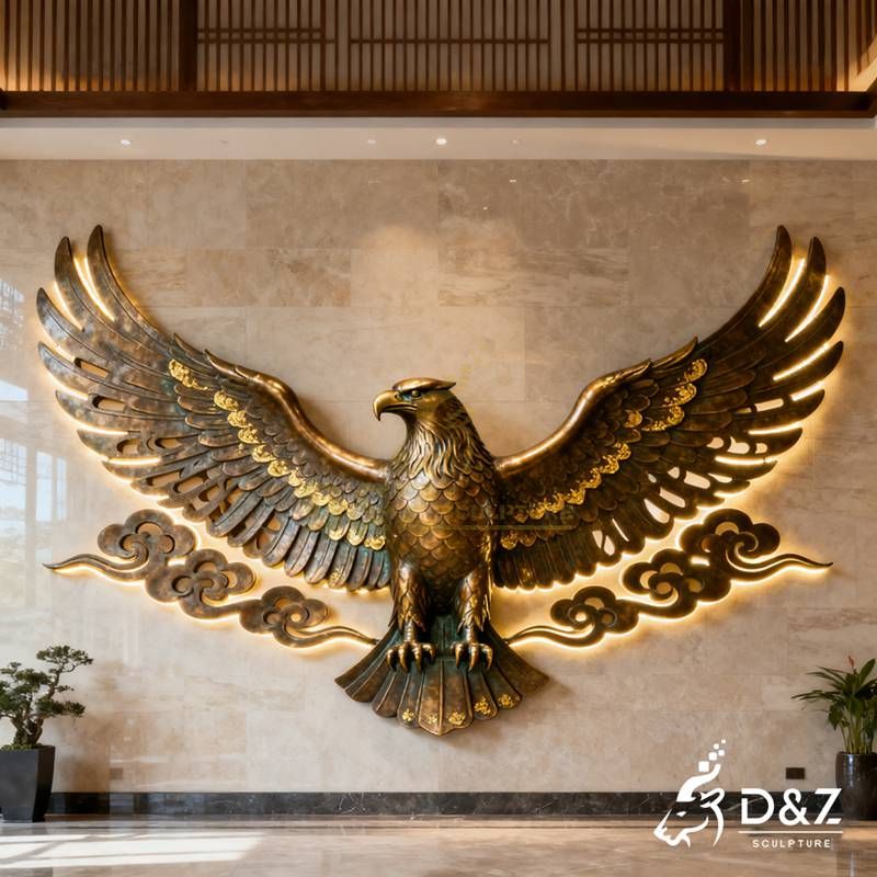 bronze wall sculpture