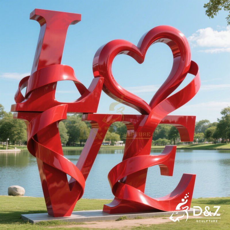 big red love sculpture big red love sculpture