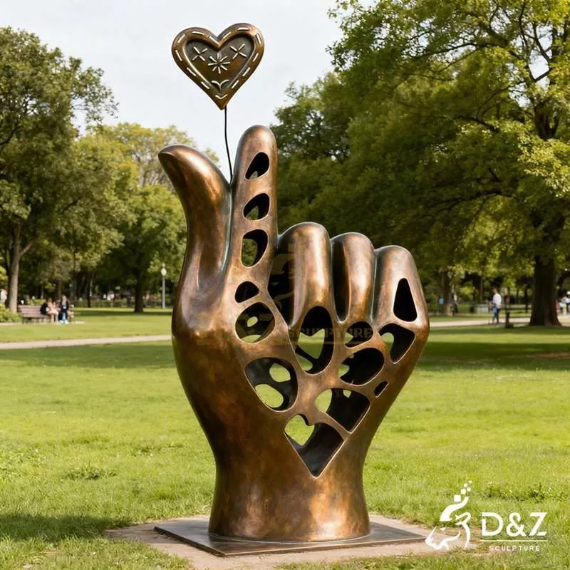 Bronze Love Sculpture | Hands of Love Eternal Art DZJ-188 Bronze Love Sculpture | Hands of Love Eternal Art DZJ-188