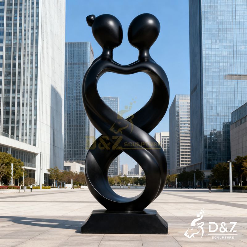 Large Abstract Metal Infinite Love Sculpture for Sale DZJ-192