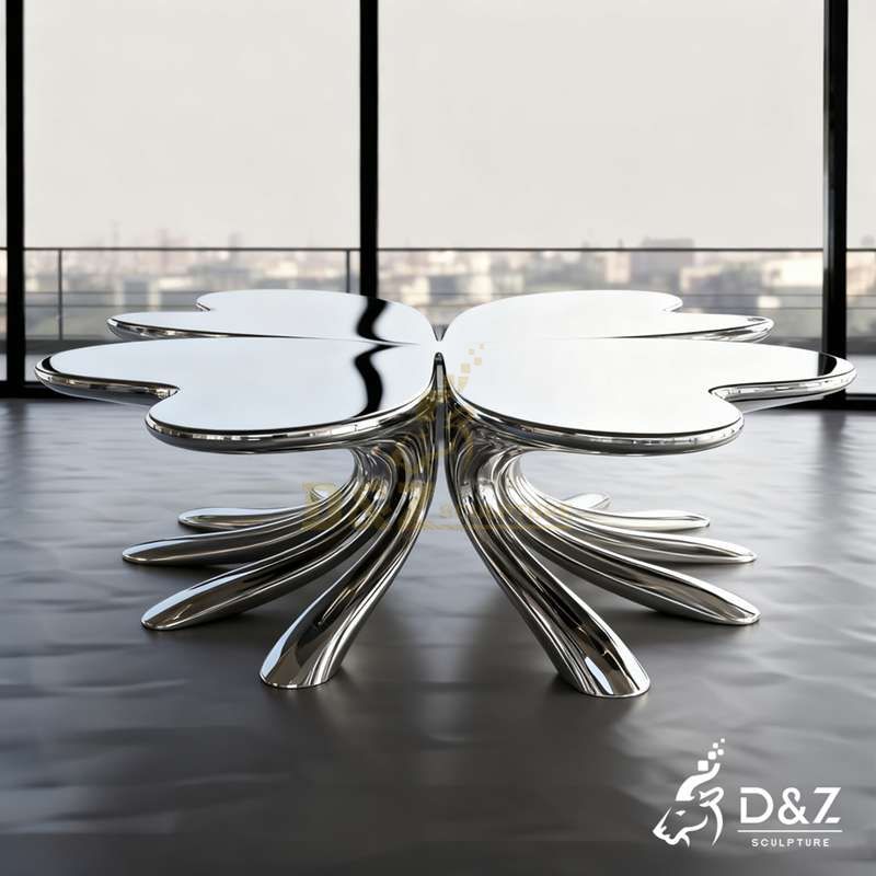 modern metal coffee table