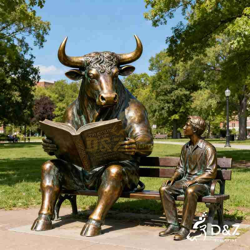 bronze bull statue