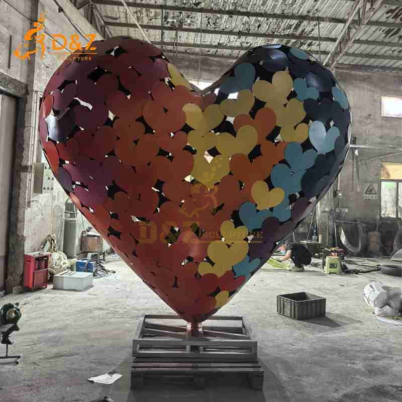 large heart sculpture