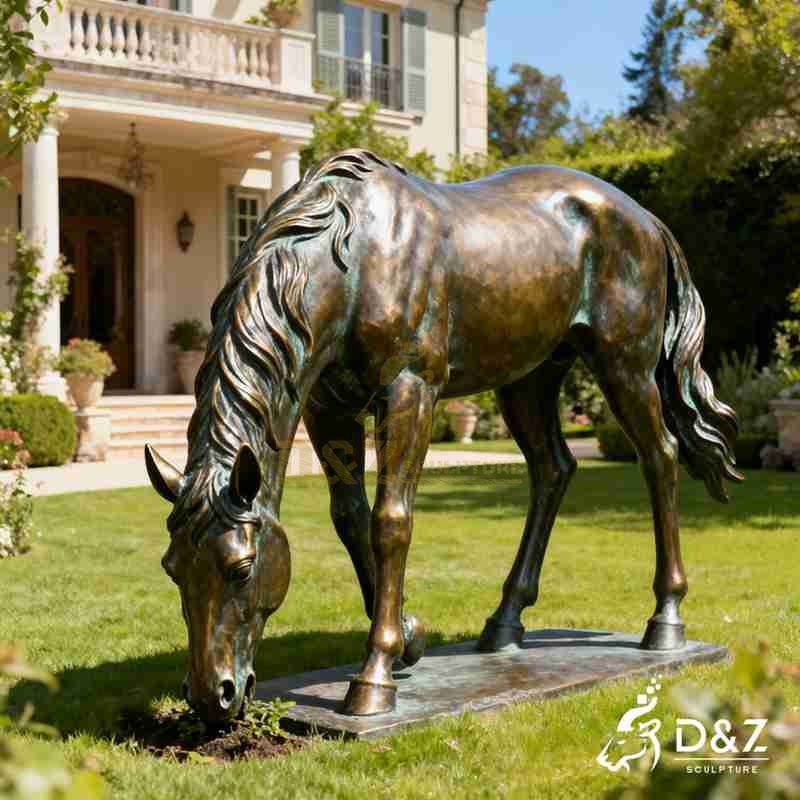 large horse garden statue