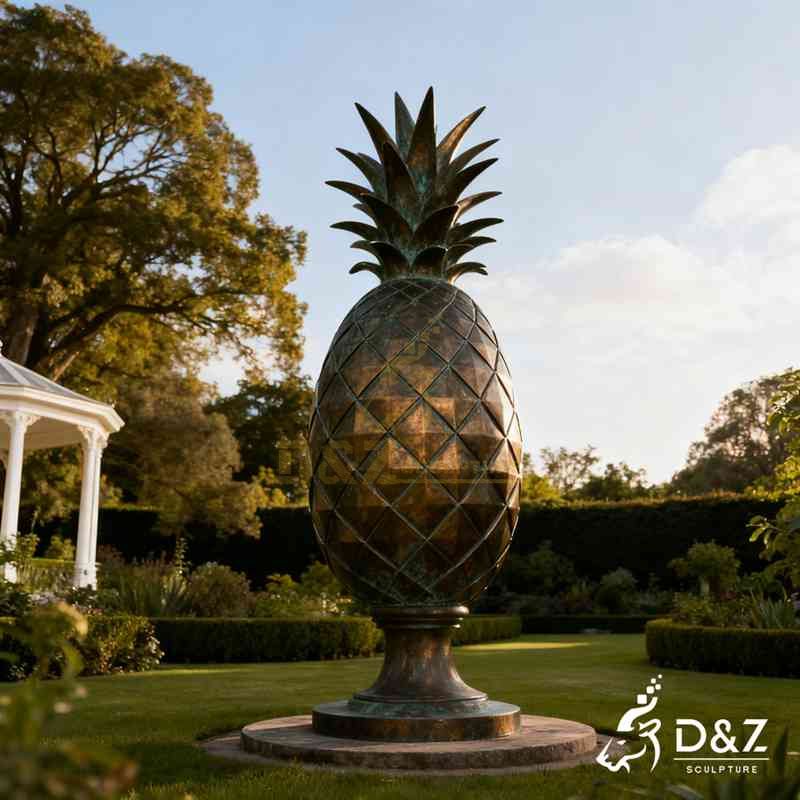 bronze garden statue