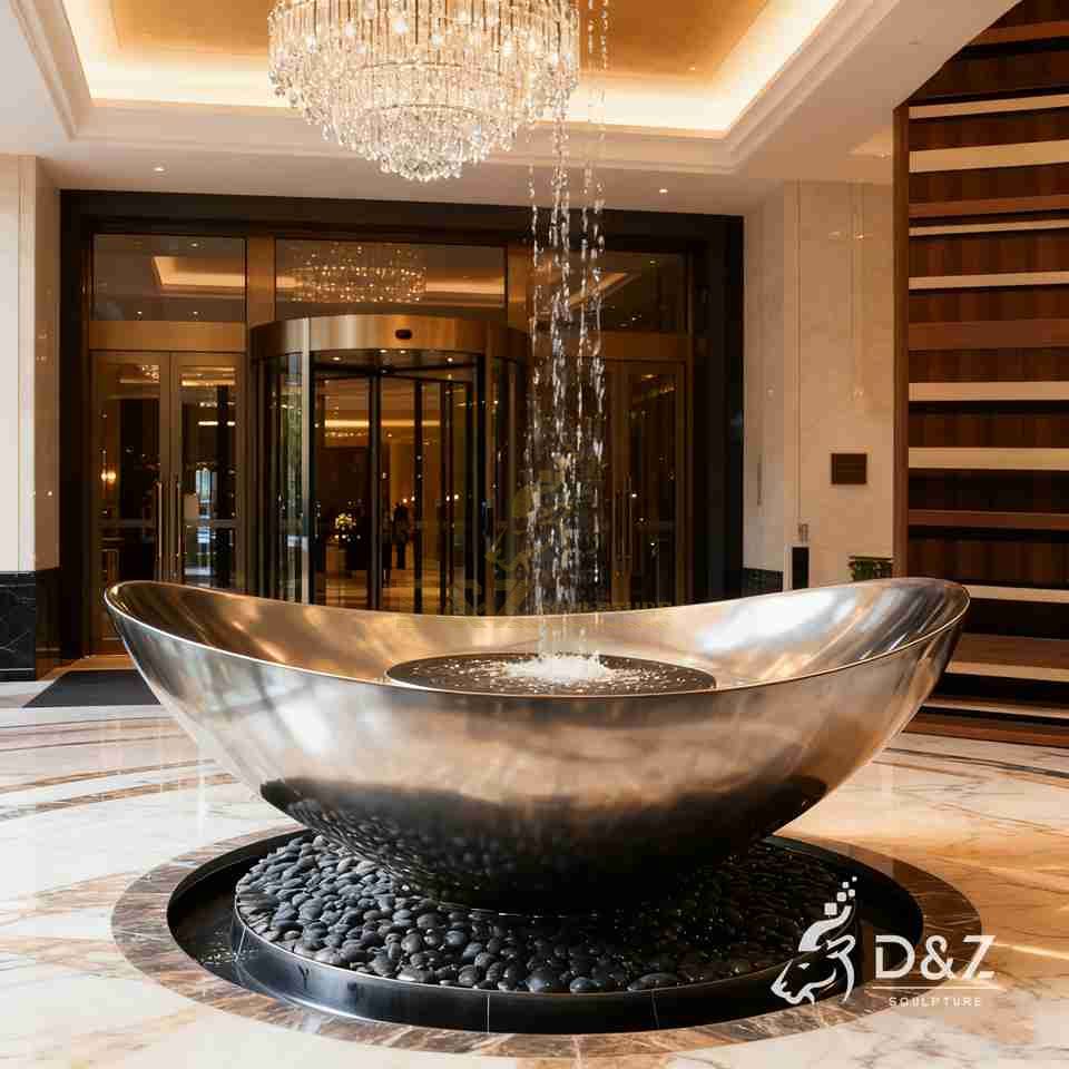 metal water fountain