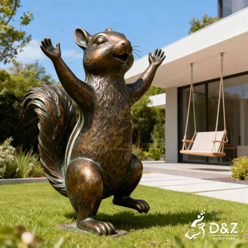 outdoor chipmunk statues