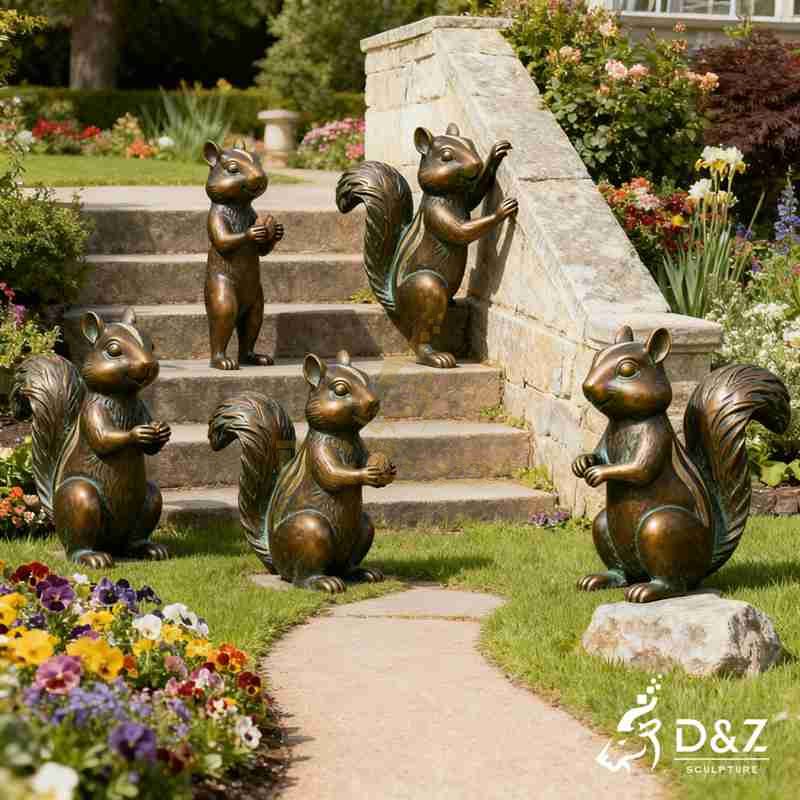 bronze garden statue
