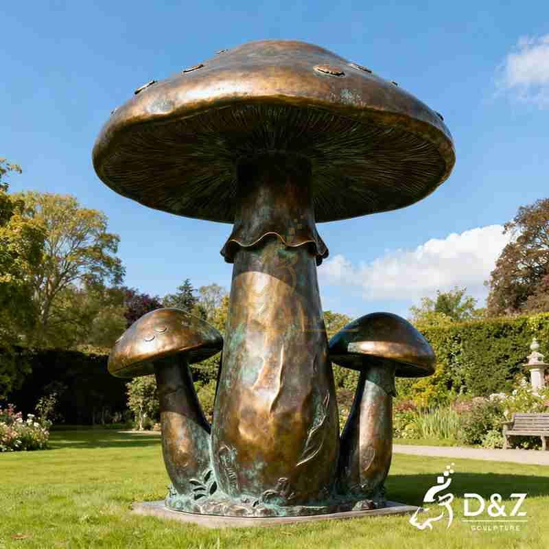 large mushroom garden statues