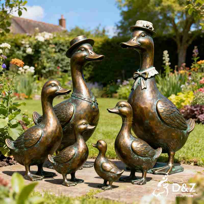 outdoor duck statues