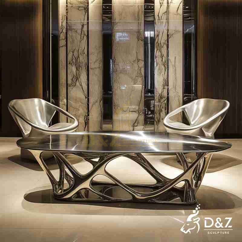 metal bar table and chairs