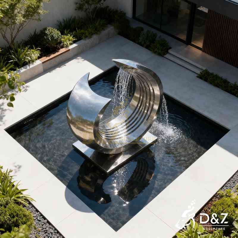 large modern fountain