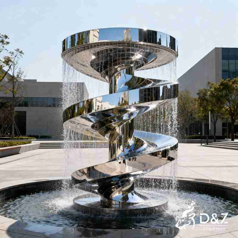 spiral water fountain