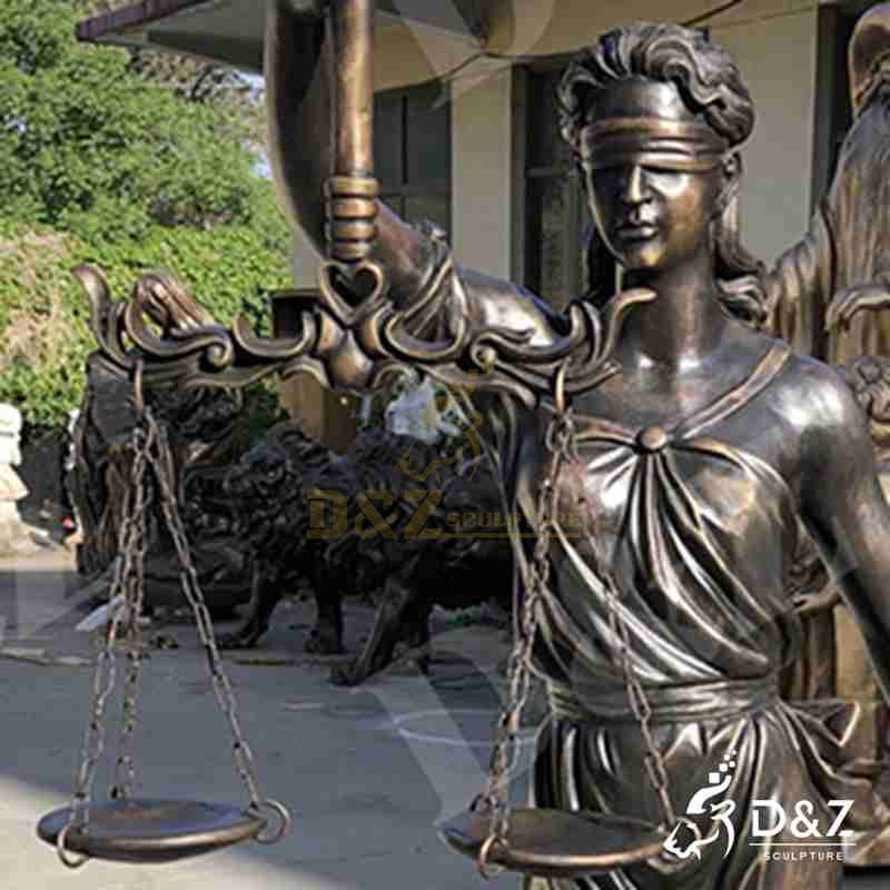 blindfolded woman statue