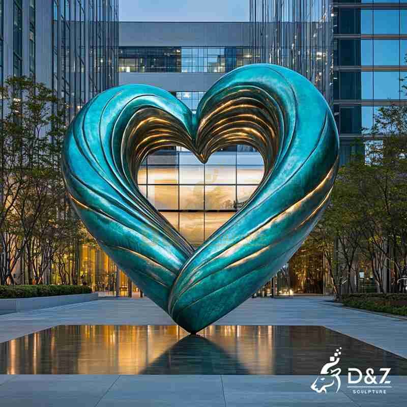 outdoor heart sculpture