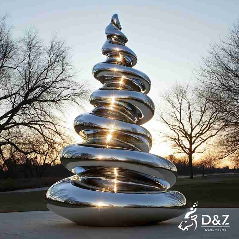 abstract christmas tree sculpture