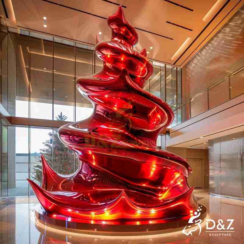 abstract christmas tree sculpture