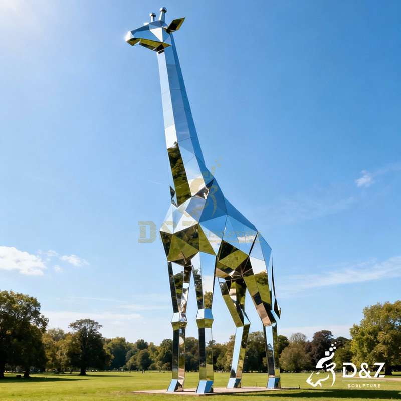metal giraffe sculpture