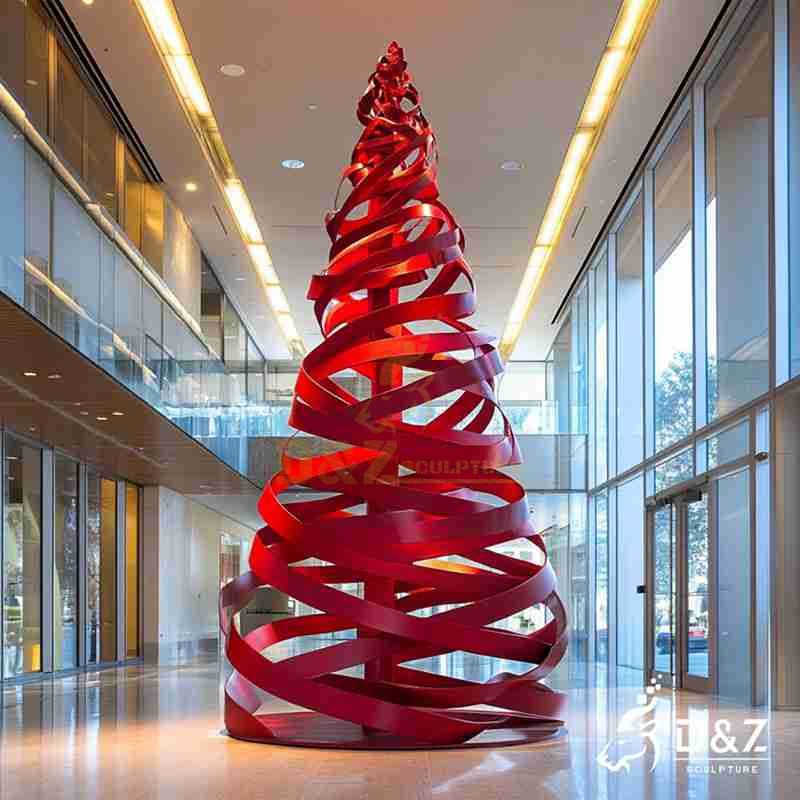 minimalist christmas tree sculpture