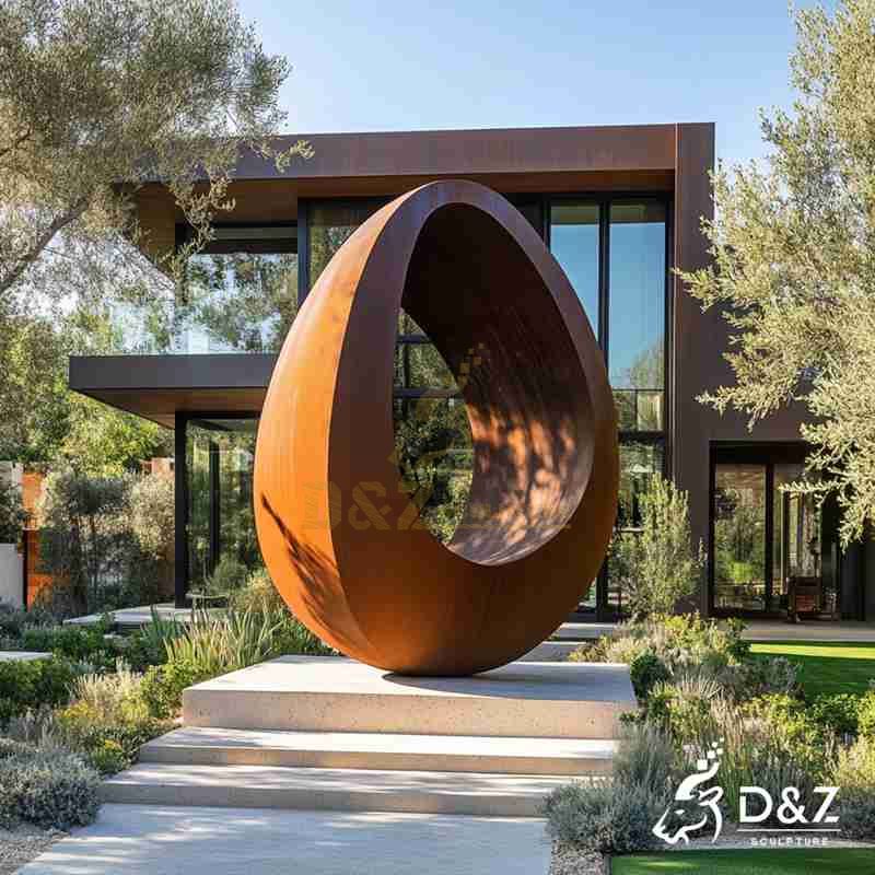 corten steel sculpture